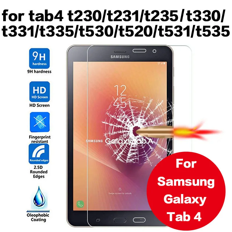 

Tempered Glass For Samsung Galaxy Tab4 t230 t231 t235 t330 t331 t335 t530 t520 t531 t535 7 8 inch Tablet Screen Protector Film