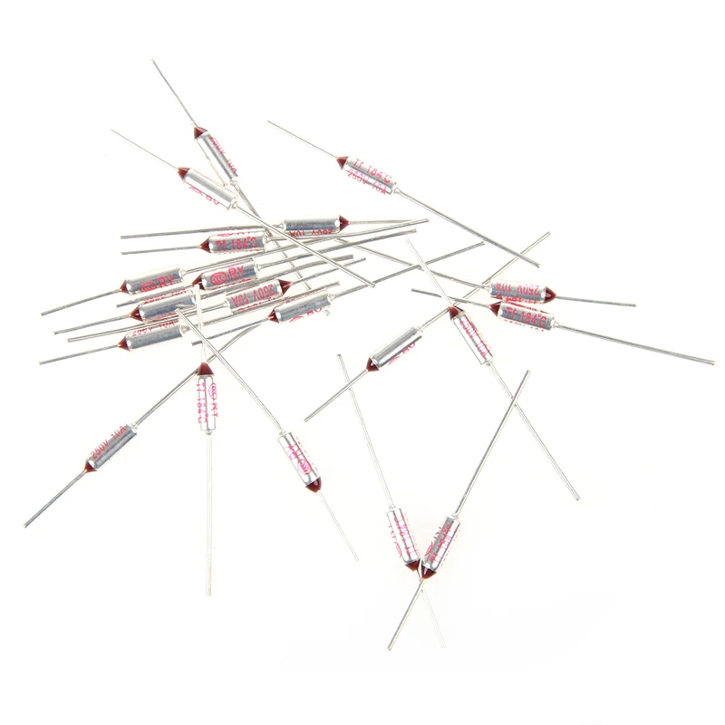 

20Pcs / lot 184 Degrees Celsius RY184 TF 184 Degrees Celsius 10A 250 V Temperature Thermal Fuse
