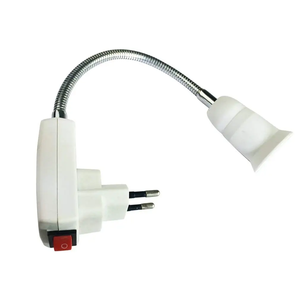 E27 лампы гнездо адаптер конвертер светодио дный основание светильника переключатель 40 см ЕС plug