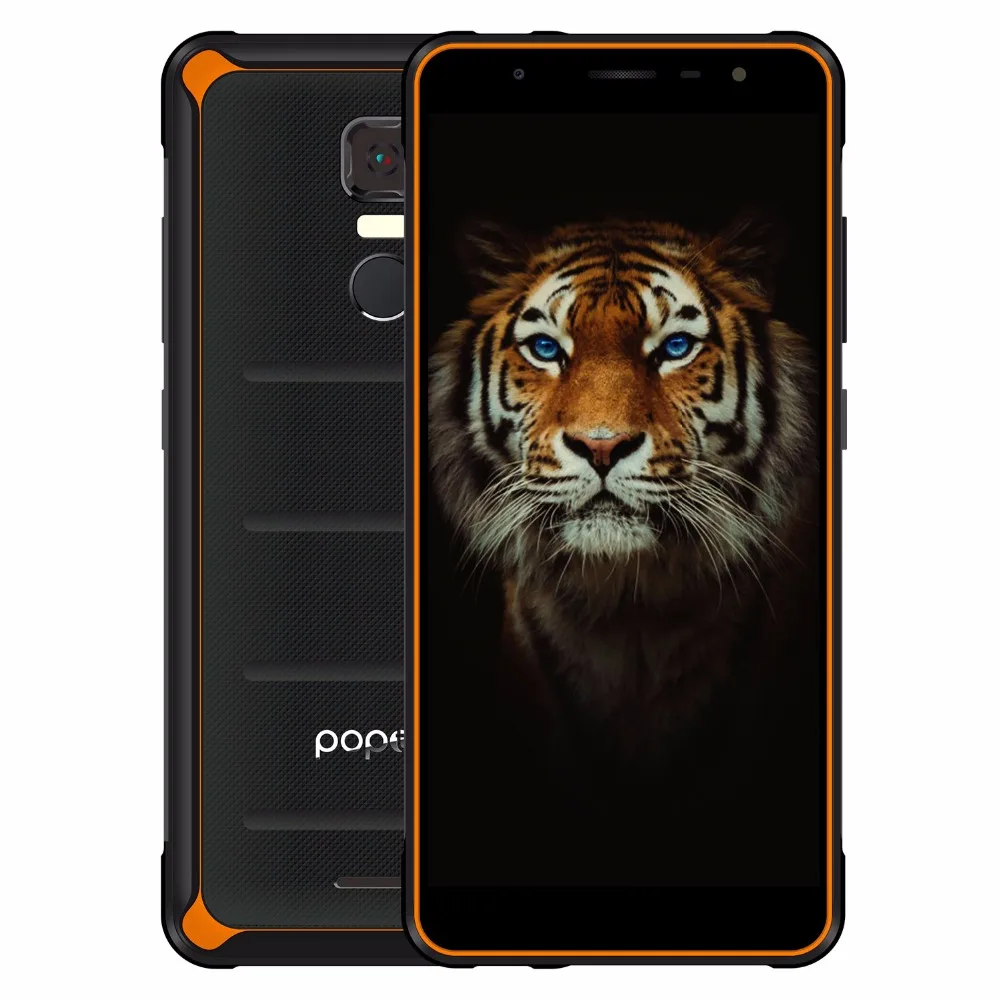 Poptel P10 Глобальный 4G LTE IP68 Водонепроницаемый смартфон 5 дюйма ips MTK6763 Octa Core 4 GB