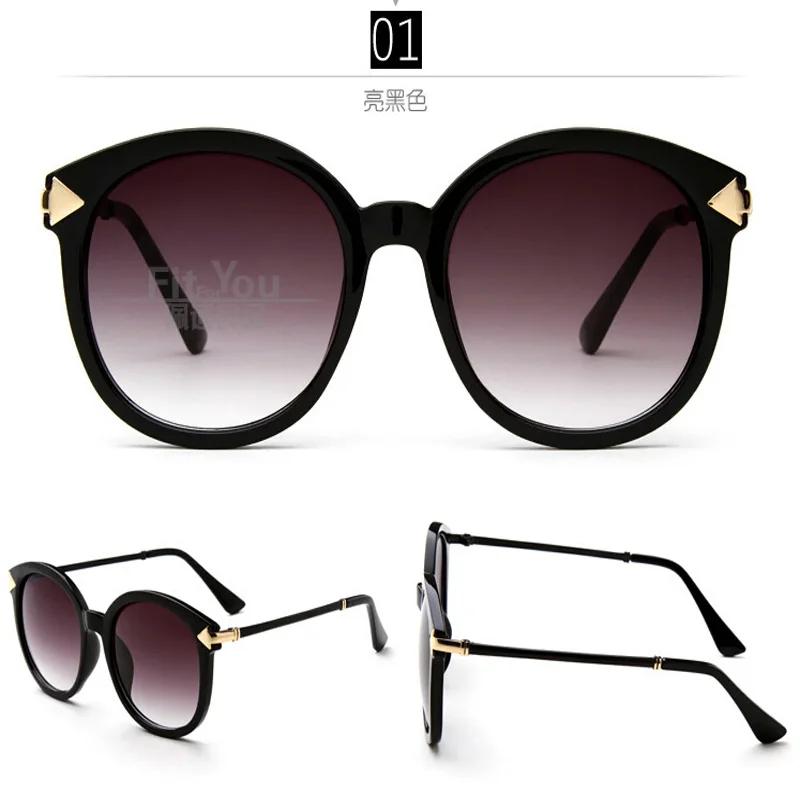 black rimmed sunglasses personalized anti UV400 sunglasses Korean women eyewear mirroredin