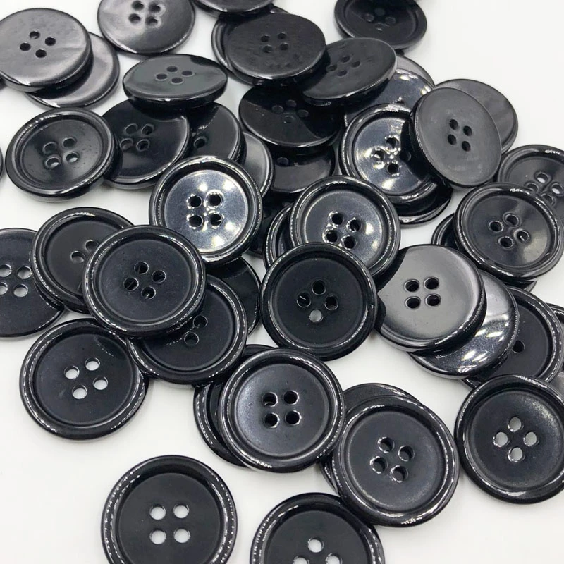 20 x Botones de Plástico Transparente 10mm grueso Cuadrado-B4011