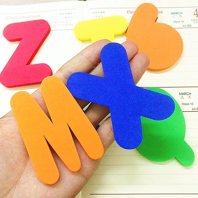 36Pcs/set Alphanumeric Letter Bath Puzzle EVA Kids Baby Bath Toys New Early Educational Kids Bath Funny Suction Up Water Toy 3