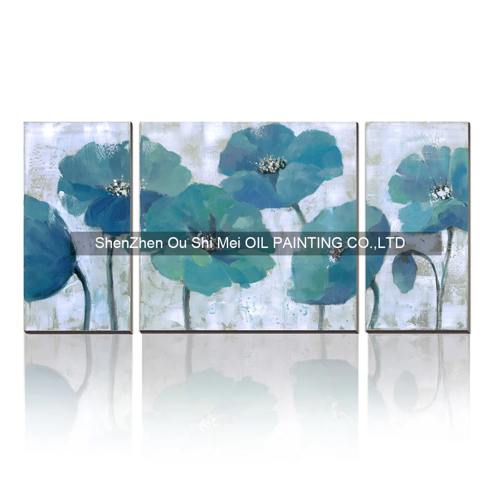 Best Price Best Selling Handmade Items Modern Paintings 3p Art Decor Pink Flower Paintings Wall Oil Painting for Home Decor Blue Abstract Best Price Best Selling Handmade Items Modern Paintings 3p Art Decor Pink Flower Paintings Wall Oil Painting for Home Decor Blue Abstract