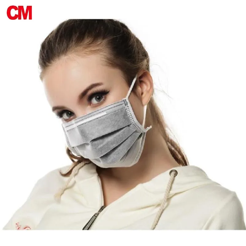 

2000pcs 4 ply Dust Mask Activated Carbon Disposable Anti-PM 2.5 Masks Anti Fog Dustproof Protective Respirator Anti-sticking