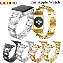 Для Apple Watch Band 42 мм черный розовое золото из нержавеющей стали браслетная застежка ремешок Клип адаптер для браслет или ремешок для ручных часов Apple 38 мм для часов