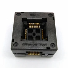 QFP64 TQFP64 LQFP64 Open top Structure Burn in Socket Pitch 0.5mm FPQ-64-0.5-06 Test Flash Programming Adapter QFP64 TQFP64 LQFP64 Open top Structure Burn in Socket Pitch 0.5mm FPQ-64-0.5-06 Test Flash Programming Adapter