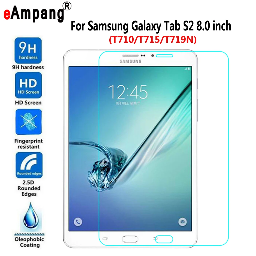 Tempered Glass for Samsung Galaxy Tab S2 8.0 T710 T715 T719N Cover
