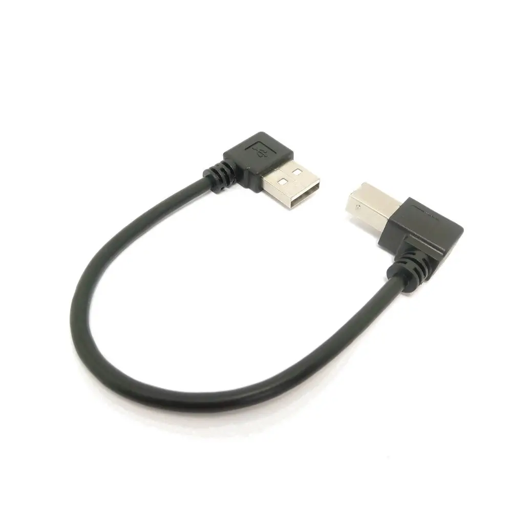 0 2 M левый Угловой USB A папа угловой B 90 градусов Принтер Сканер кабель|angle usb|left angleusb
