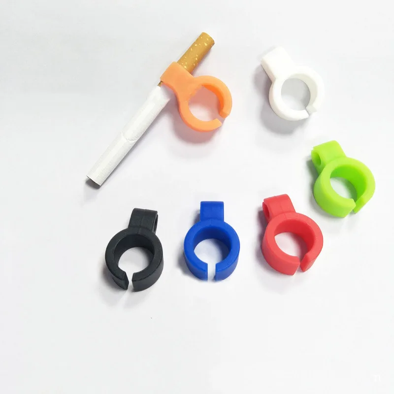 Hot 5 Packs Unisex Smoking Green Silicone Ring Soft Comfortable Cigarette Holder Accessories | Дом и сад