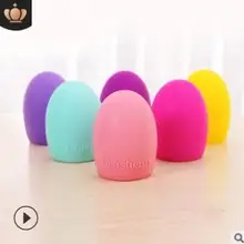 100 шт/партия ручная силиконовая кисть для лица моющиеся яйца кисть для пудры средство для чистки пуховки инструменты для ухода за кожей HA510