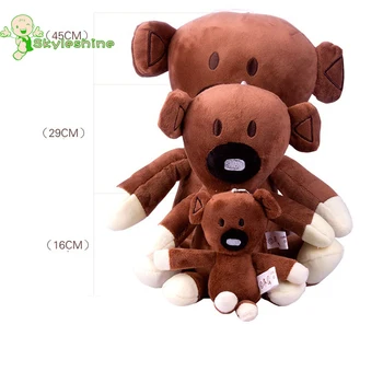 

Skyleshine 28cm Mr Bean Teddy Bear Stuffed Plush Toy Brown Figure Animal Doll Baby Toys Free shipping