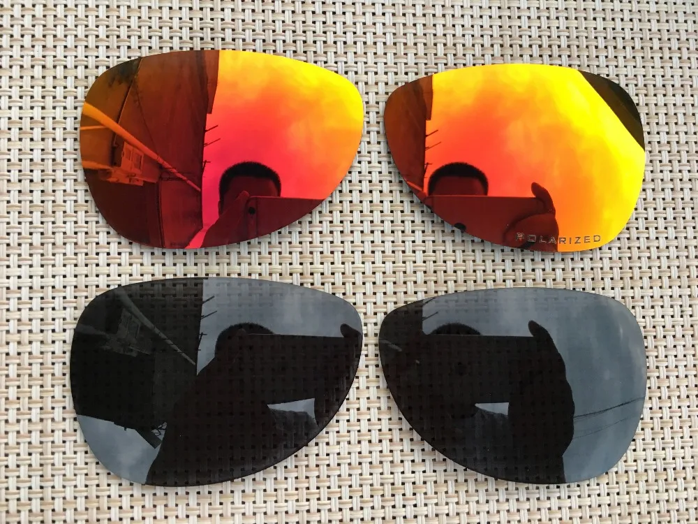 black & fire red Polarized Replacement Lenses for Felon Sunglasses Lens