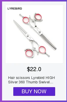 Профессиональные ножницы для волос 6 дюймов японские Парикмахерские ножницы Серебристые черные Парикмахерские ножницы lyrebird Высший