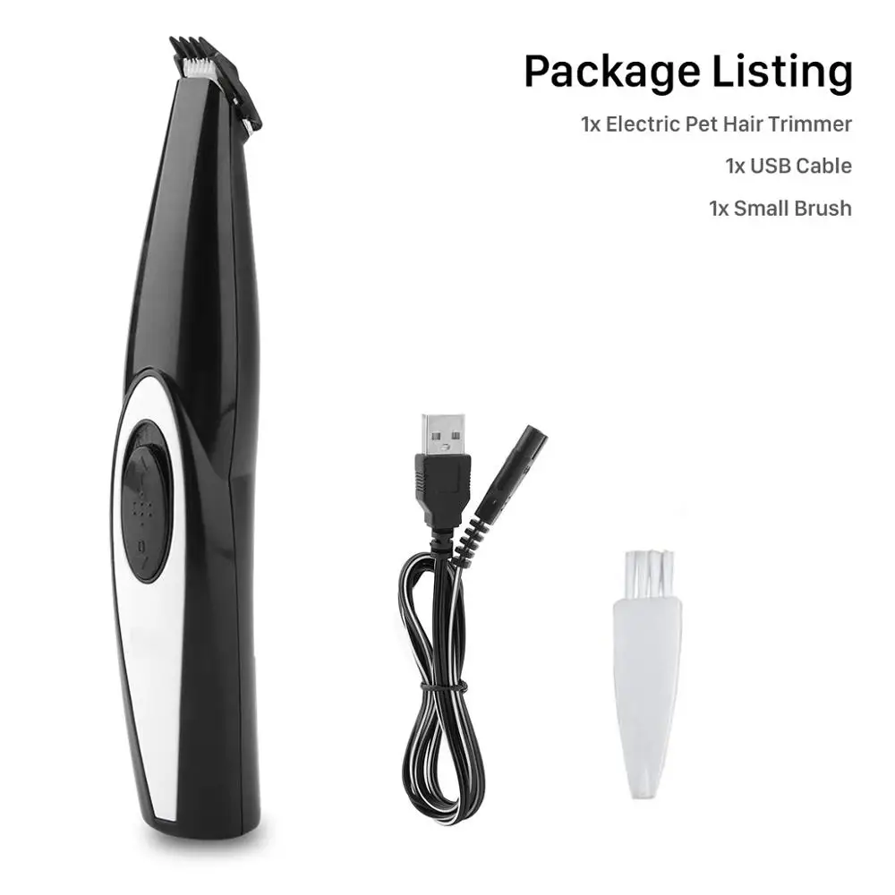 Hair Trimmer set USB Перезаряжаемый триммер для собак, кошек, ног, волос, инструмент для ухода за домашними животными, Мини электрическая машинка для стрижки волос, машинка для стрижки волос, встроенный аккумулятор - Цвет: Hair Trimmer set