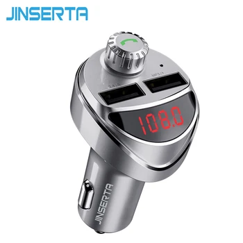 

JINSERTA 4.4A USB Charger Bluetooth FM Transmitter Wireless In Car MP3 Player Bluetooth Car Kit FM Radio Transmitter Modulator