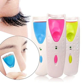 

Women Makeup Electric Heated Eyelash Curler Long Lasting Eyelashes Automatic Clip Lash Recourbe Tool NO Heated Perm Eye BAT A9I7