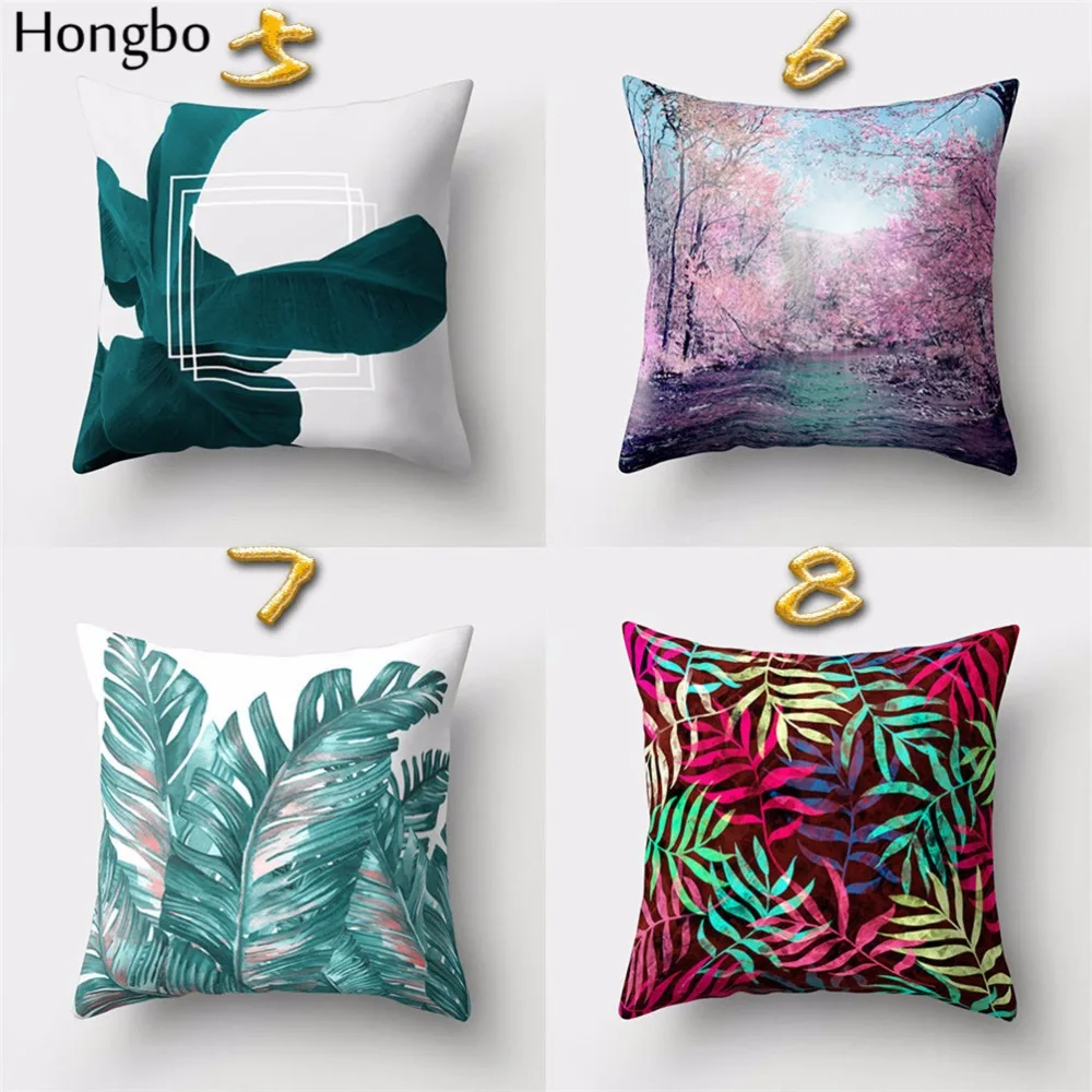 Hongbo 1 шт. Тропический дождевой лес Кокосовая наволочка для подушки домашний декор