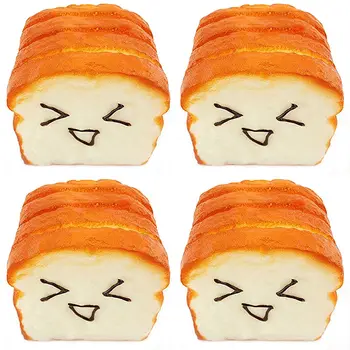 

Kawaii Simulation Toast Bread Squishy Super Slow Rising Phone Belts Scent Soft Bun Charms Food Collectibles Toy Squeezing Bread