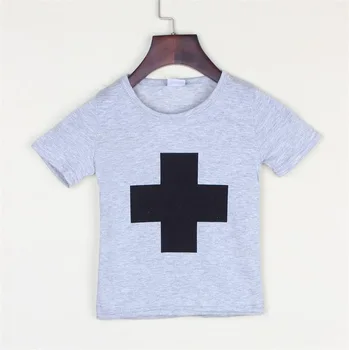 

Chang Sweet Boys Children Summer cross T Shirt Cotton Cute Cartoon Fashion Short Shirt Top & Tees toddler Kid Clothes
