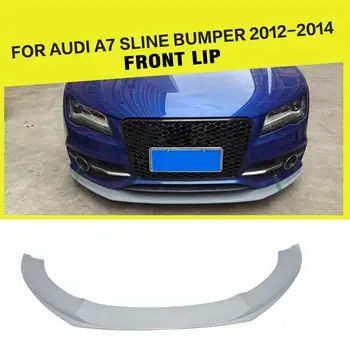 

FRP Grey Style Unpainted Car Front Lip Auto Bumper Spoiler for Audi S7 / A7 S-line Bumper 2012 - 2014
