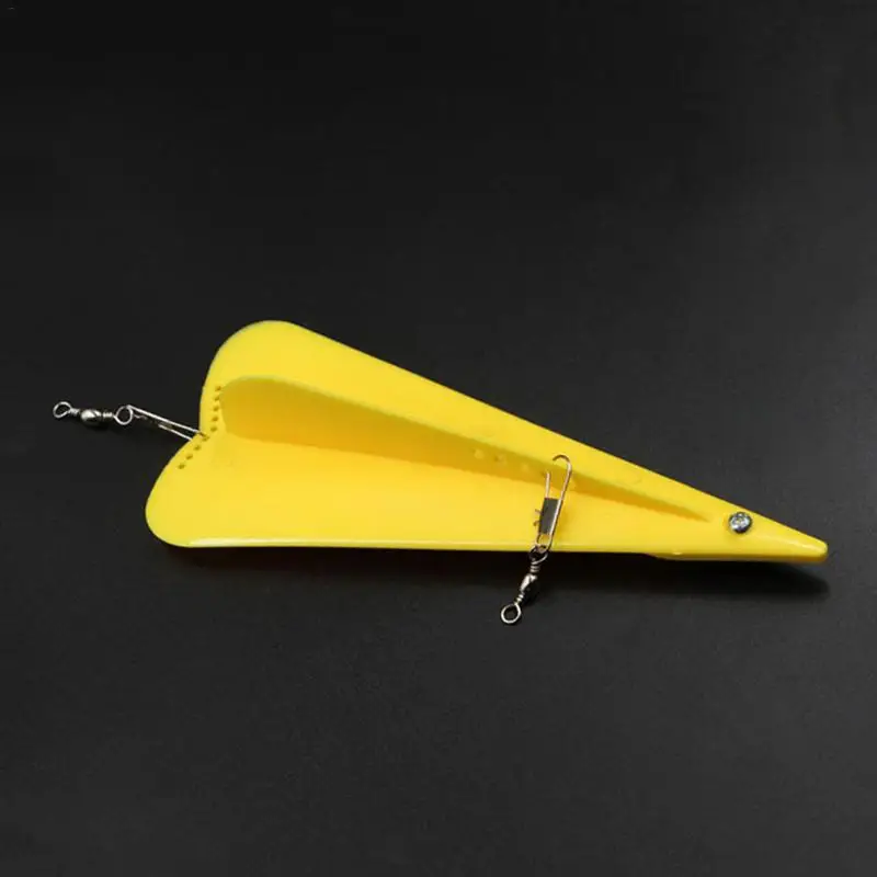 

New 1pc Plastic Artificial Bait Adjustable Weight Deep Sea Fishing Trolling Diving Board Diver Board