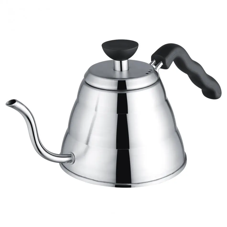 1000ML Stainless Steel Drip Coffee Pot Tea Kettle With Gooseneck shaped