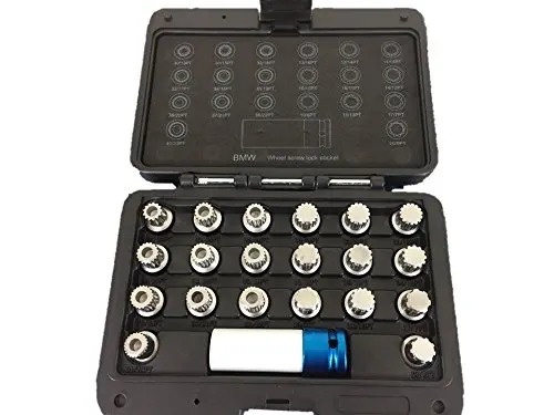 Mr Cartool 21 шт. замок колеса Lugnut Противоугонная гайка для удаления винтов набор