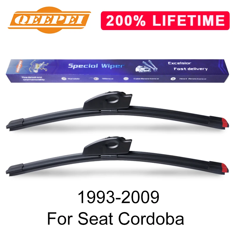 QEEPEI заменить стеклоочистителя для Seat Cordoba 1993-2009 силиконовой резины лобового стекла стеклоочиститель авто аксессуары