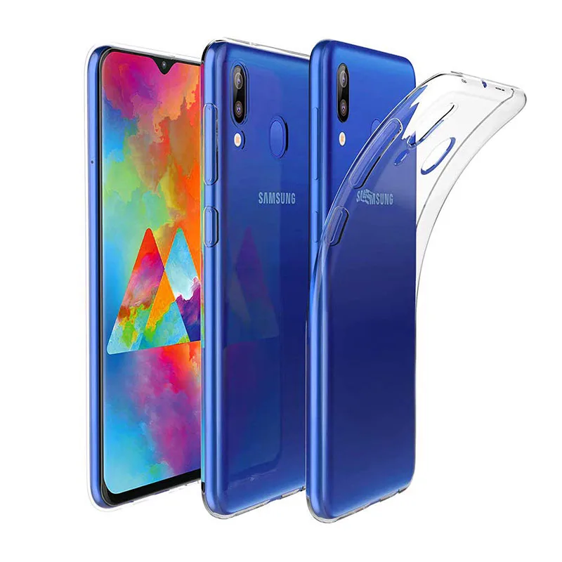 Женские чехлы для Samsung Galaxy M20 задние Чехлы Мягкий ТПУ Ультратонкий стильный чехол