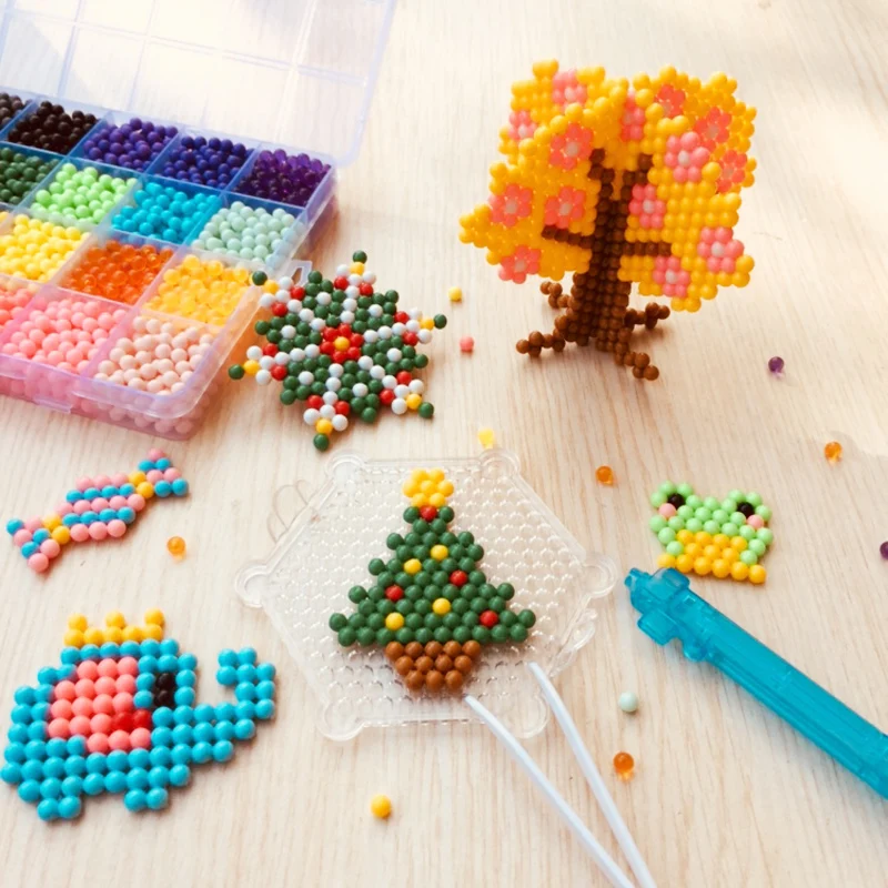 ...игрушки подарок на день рождения Хама бусины Perler Beads Aquabeads Perl...