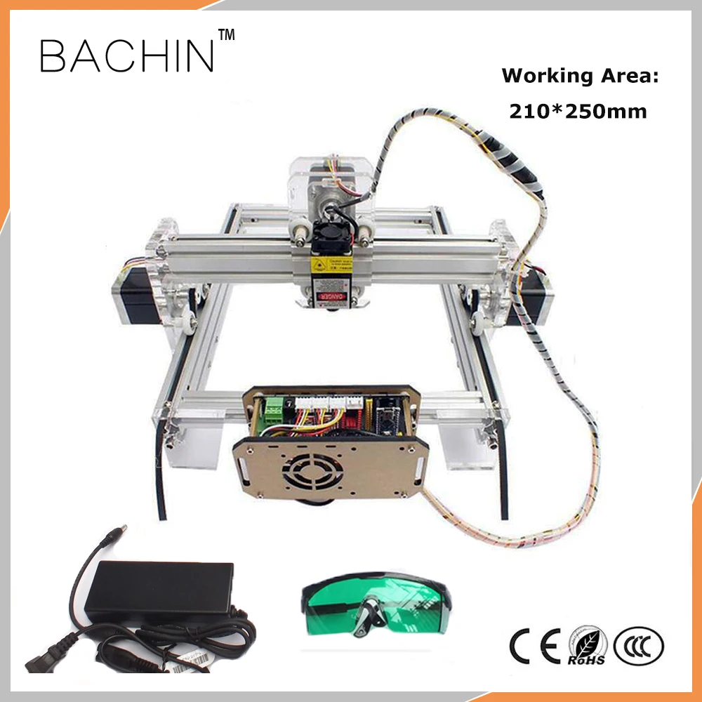 www.semadata.org : Buy DIY Desktop Laser Cutter Engraving Machine 500MW 6500MW Metal Marking ...