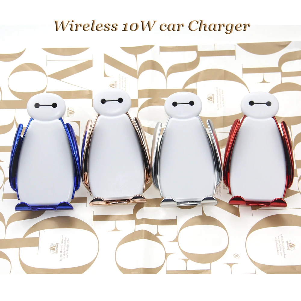Автомобильное беспроводное зарядное устройство Baymax Qi для iPhone Xs Max Xr X Samsung S10 S9