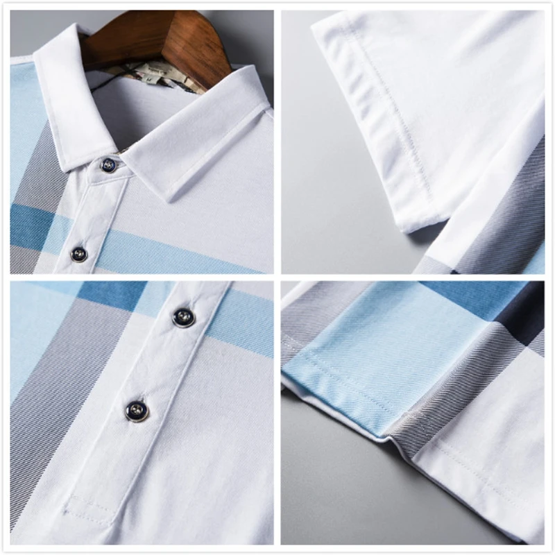 Online Summer polo shirt men high quality brand clothing short sleeve cotton business casual breathable homme camisa plus size XXXL