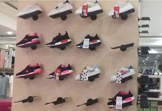 sneakers on the wall