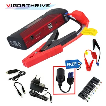 

MultiFunction Car jump starter Portable Car Jump Starter Emergency Start 12V Engine 2 USB Power Bank Charger with pump