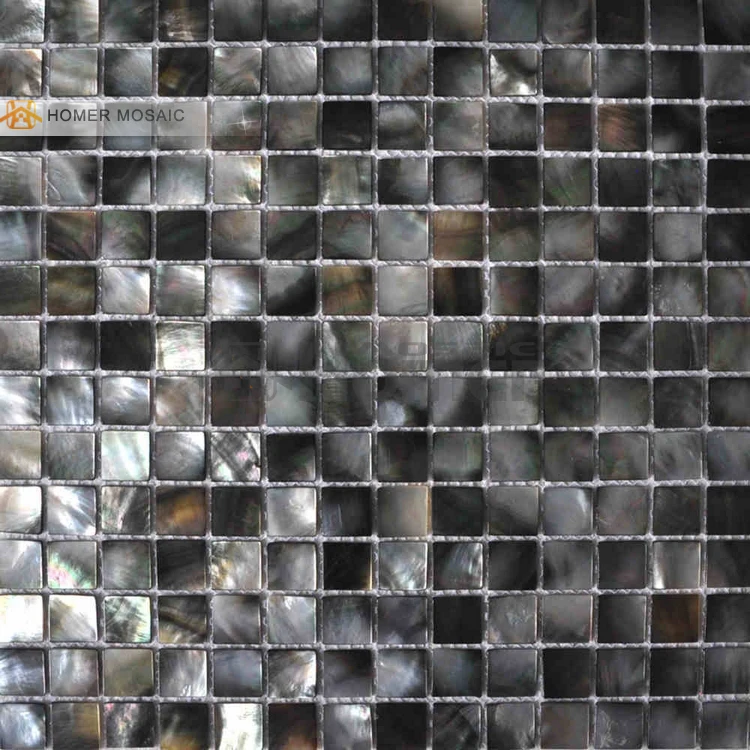 

20 square meteres black mother of pearl tiles luxury tiles for kitchen backsplash and bathroom wall and floor