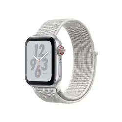 Apple Watch Nike + Series 4, OLED, сенсорный экран, gps (satellite), сотовая связь, 30,1 г, серебристый