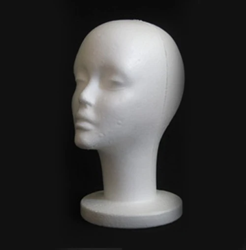 Женский стирофомовый пены манекены модель для волос, очков головной убор пресс-форм