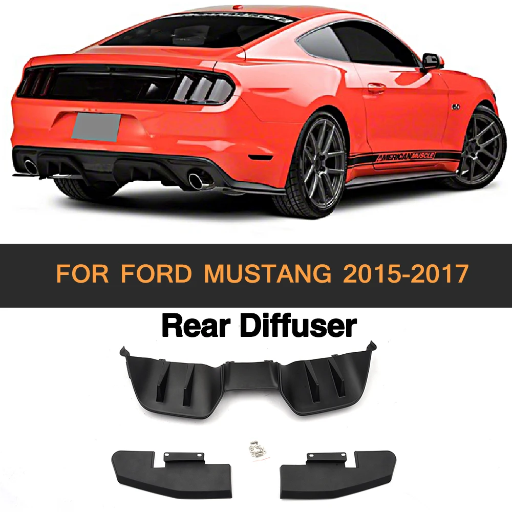 PP Авто диффузор автомобиля губа на задний бампер для Ford Mustang Coupe 2015 2017|diffuser