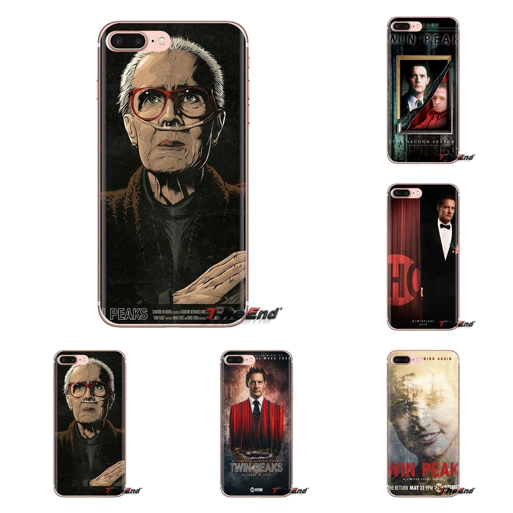 Soft Transparent Shell Covers For Xiaomi Mi4 Mi5 Mi5S Mi6 Mi A1 A2 5X 6X 8 9 Lite SE Pro Max Mix 2 3 2S Twin Peaks Season |