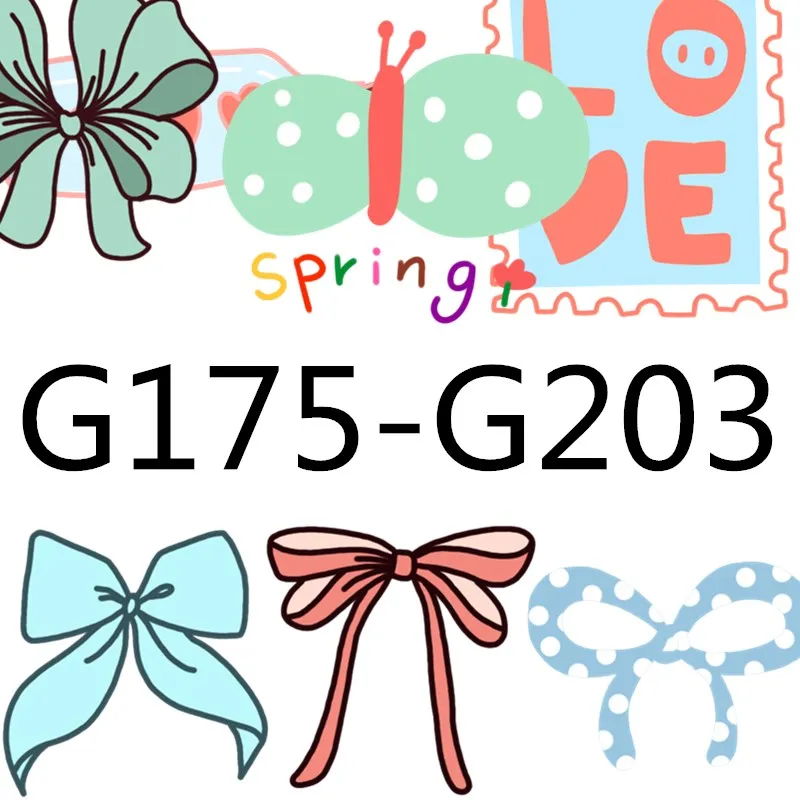 

G175-G203 clear stamps and metal cutting dies Please contact me for photos The die only matches the stamps in my store
