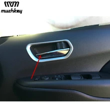 Para nissan serena alça interna do carro guarnição capa ou interior braço guarnição capa matte estilo abs chrome estilo do carro peça de automóvel
