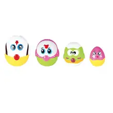 4 шт. Детские составные игрушки цыпленок Обучающие яйца баланс строительные блоки игрушки игровые игрушечные наборы для детей