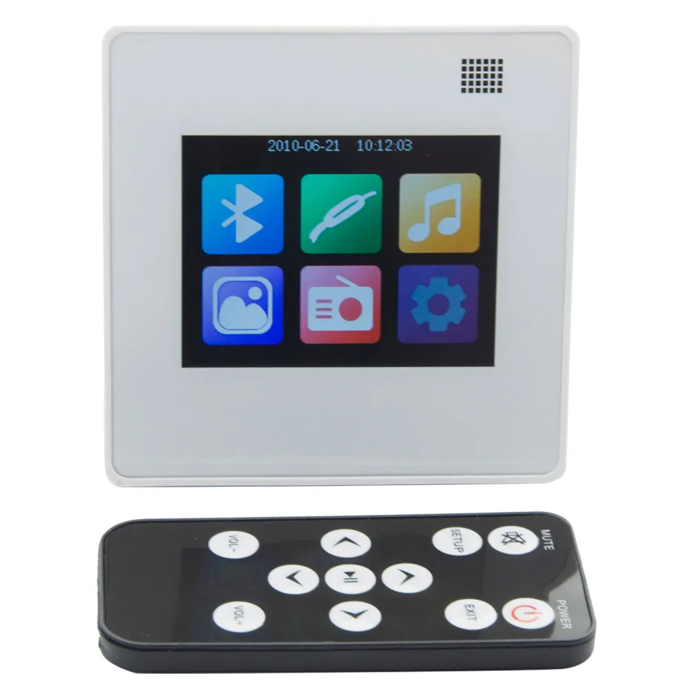MP5 Player Home music system,Ceiling Speaker system,Bluetooth digital amplifier, in wall amplifier with TFT LCD touch Screen