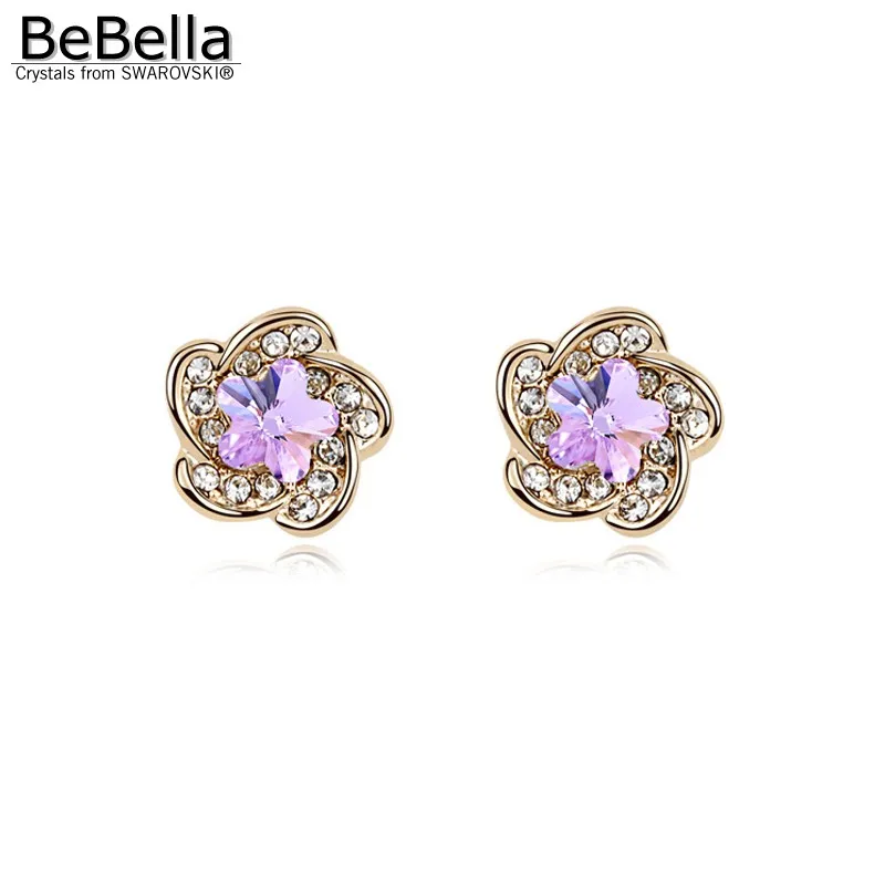 Женские серьги гвоздики в виде цветка сливы|flower stud earrings|stud earringsstud earrings for women |