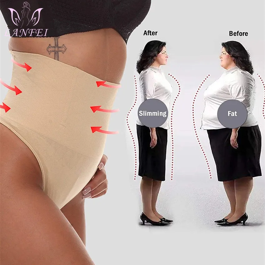 LANFEI Sexy Control panty Body Shaper Shaping Panties for Women Breathable Slimming Underwear Hi-waist Thong Pulling Shapewears best body shaper