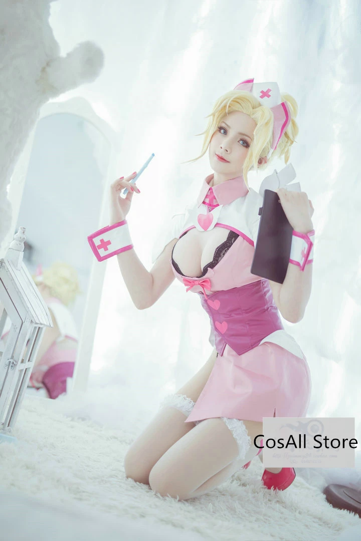 Fan Art Nurse Mercy Ahri косплей костюм сексуальный костюм на заказ