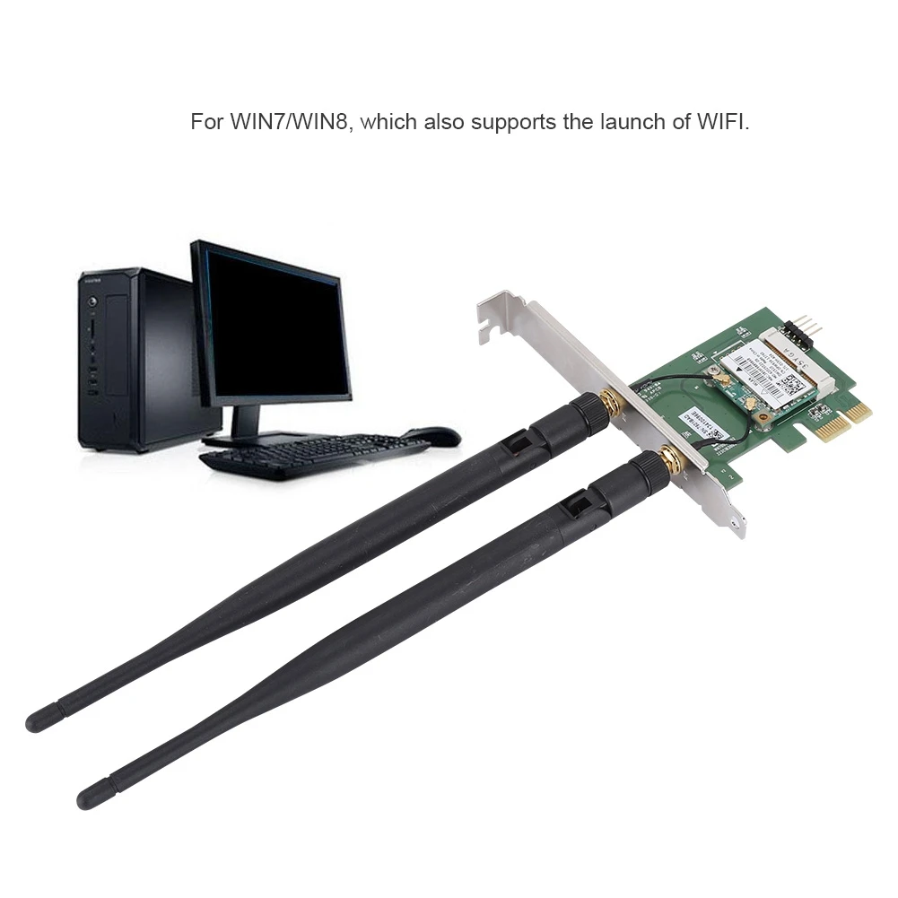 Горячая DW1510 PCI E Настольный ПК AC двухдиапазонный 2 4G/5G беспроводная сетевая