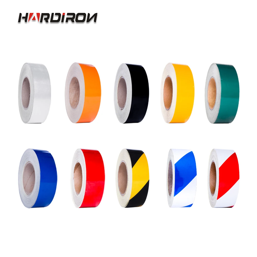 

HARDIRON 1Roll 45.7m Color Reflective Film Warning Tape Reflective Sticker Sticker Waterproof Safety Label Sticker